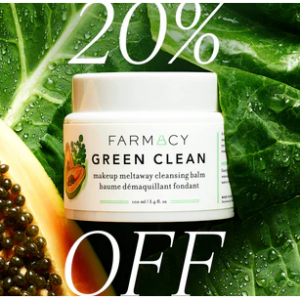 20% Off Cleanser Sale @ Farmacy Beauty 