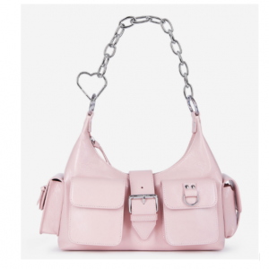 The Kooples DE - Rosa Amelia Tasche aus Leder mit Vintage-Behandlung mit Kette for €445