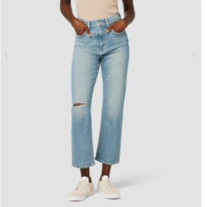 Hudson Jeans Jade High-Rise Straight Crop Loose Fit Jean 高腰牛仔褲