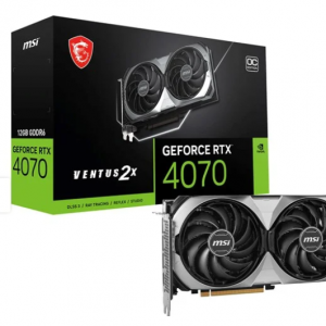 MSI GeForce RTX 4070 Ventus 2X E1 OC 12GB GDDR6 显卡