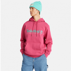 Timberland® 50th Anniversary Hoodie Sweatshirt in Dark Pink