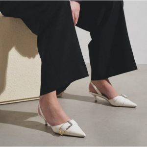 50% Off Givenchy Voyou White Slingbacks @ Savannahs