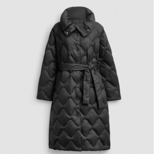 Coach Outlet quilted long puffer in recycled nylon