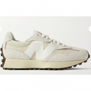 NEW BALANCE 327 suede and mesh sneakers