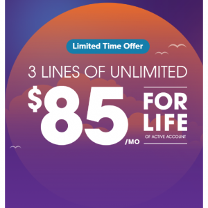 Get Your 3rd Line of Unlimited for $12/month @Ultra Mobile