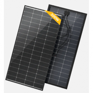 BougeRV 200 瓦刚性双面 10BB 单晶太阳能电池板