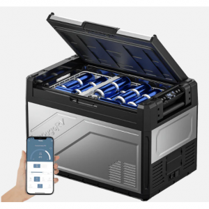 BougeRV Rocky 55QT 双区 12V 便携式冰箱