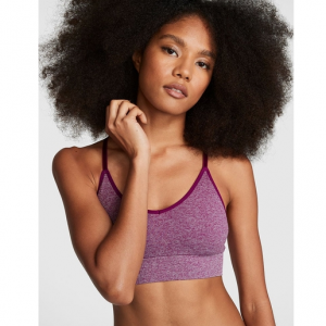 Pink Seamless Racerback 运动文胸