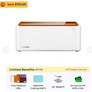 xTool M1 Smart Laser Engraver and Vinyl Cutter