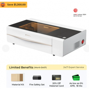 xTool P2S 55W Desktop CO2 Laser Cutter