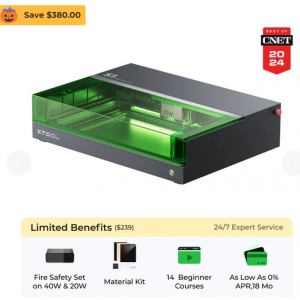 xTool S1 Enclosed Diode Laser Cutter