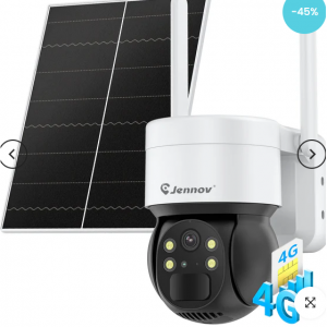 Jennov P38 4G/3G LTE 无线户外太阳能监控摄像头