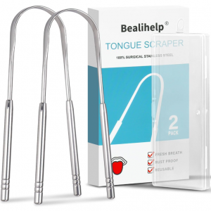 Bealihelp Tongue Scraper 2 Pack @ Amazon