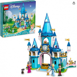 LEGO Disney Princess Cinderella and Prince Charming's Castle 43206 Doll House @ Amazon