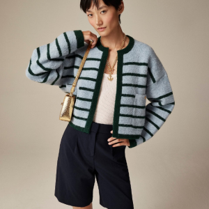 J.Crew Patch-pocket lady jacket in double-faced wool blend