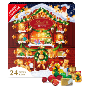 Lindt Holiday Teddy Bear Chocolate Candy Advent Calendar, 4.5 oz @ Amazon