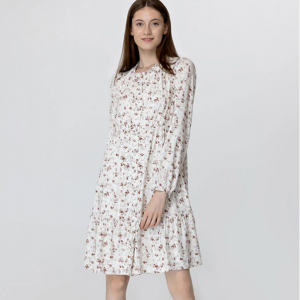 60% Off Frye Ruffle Neck Button Front Dress @ 89th and Madison 