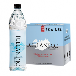 Icelandic Glacial 冰川天然碱性矿泉水大瓶 1.5L装 12瓶 @ Amazon