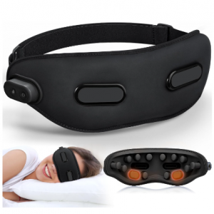 LC-dolida Eye Massager with Heat Eligible Migraine Relief Heated Eye Mask (Black) @ Amazon