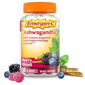 Emergen-C Vitamin C and Ashwagandha Gummies, 36 Count @ Amazon