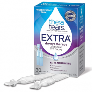 TheraTears Extra Dry Eye Therapy Lubricant Eye Drops Preservative Free, 30 Count @ Amazon