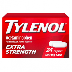 Tylenol Extra Strength Caplets with 500 mg Acetaminophen, 24 ct @ Amazon