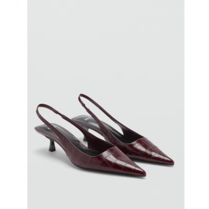 MANGO Crocodrile 高跟鞋