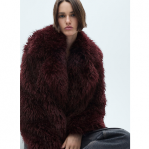 MANGO Fur-effect 女士毛毛夹克