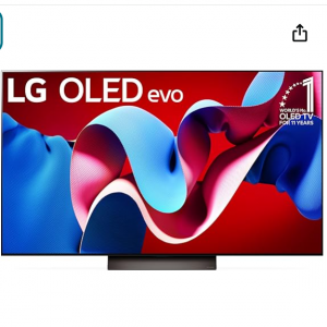 Amazon - LG 55 英寸OLED evo AI C4系列 4K 智能电视 2024最新版，8.4折