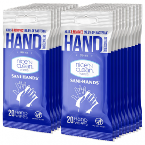 Nice 'N Clean Sensitive Skin Wet Hand Wipes Infused with Aloe & Vitamin E, 400 Count @ Amazon