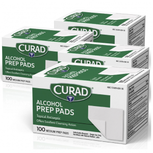 CURAD Alcohol Prep Pads (Pack of 4 Boxes) , 400 Pieces @ Amazon