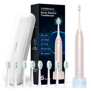 Operan Electric Toothbrush for Adults and Kids Rechargeable Sonic Toothbrush @ Amazon