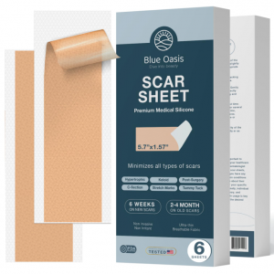 Silicone Scar Sheets Tape, Strips for Scars, 6 Pack @ Amazon