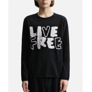 CDG SHIRT "LIVE FREE" 针织衫
