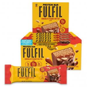 FULFIL Vitamin and Protein Bars, Chocolate Peanut Butter, 12 Count @ Amazon