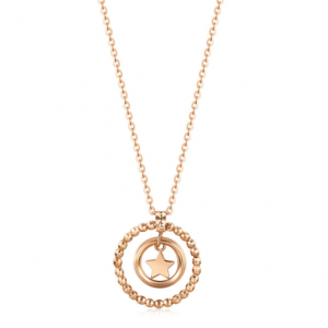 Chow Sang Sang 薄荷系列 18K玫瑰金颈链