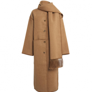 Totême 羊毛围巾大衣