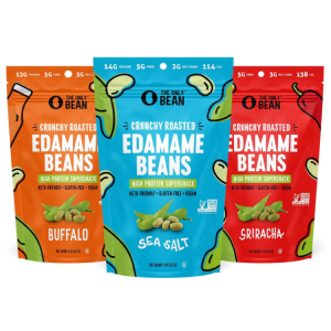 The Only Bean Crunchy Dry Roasted Edamame Beans (Variety Pack), 4 oz (3 Pack) @ Amazon