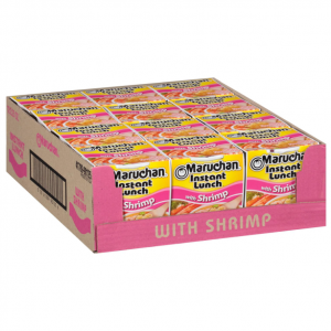 Maruchan Instant Lunch Shrimp, Ramen Noodle Soup, Microwaveable Meal, 2.25 Oz, 12 Count @ Amazon