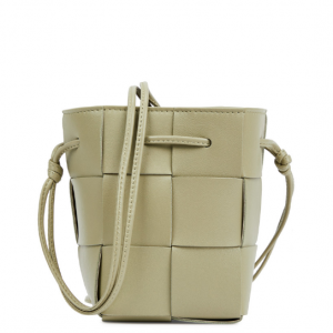BOTTEGA VENETA Cassette Intrecciato mini leather cross-body bag