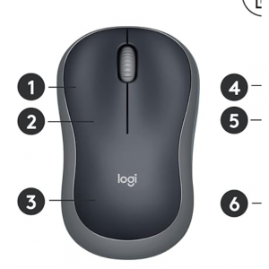 13% off Logitech M185 Wireless Mouse, 2.4GHz with USB Mini Receiver @Amazon