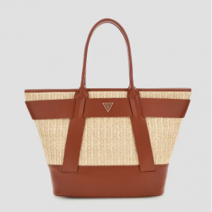 GUESS Tuane Raffia Tote