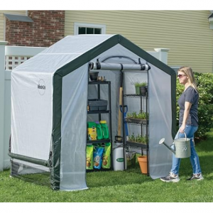 Miracle-Gro 6' x 4' x 6' All-Season Indoor/Outdoor Greenhouse and Compact Waterproof Plant Shelter