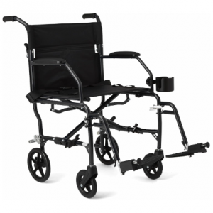 Medline Ultra Lightweight Transport Wheelchair for Adults, 19-Inch Seat Width @ Amazon