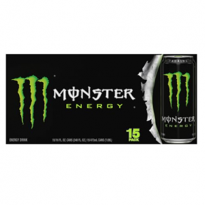 Monster Energy Drink, Green, Original, 16 Ounce (Pack of 15) @ Amazon