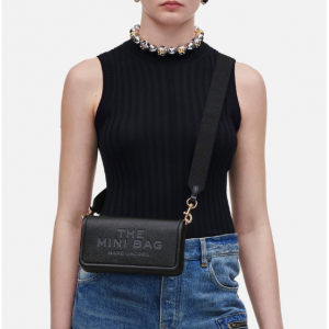 Marc Jacobs The Leather Mini Bag Crossbody Bag - Black