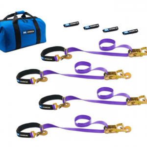 2" x 6' Super Pack Tie-Down Strap Kit with Integrated Axle Straps, Direct Hook Ends for $195.95 