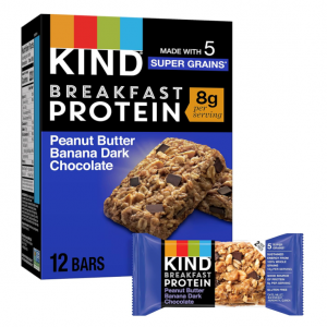 KIND Breakfast, Peanut Butter Banana Dark Chocolate, 1.76 OZ Packs (6 Count) @ Amazon