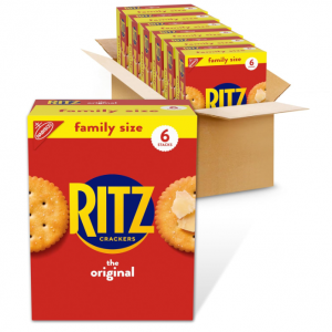 RITZ Original Crackers, Family Size, 6 - 20.5 oz Boxes @ Amazon