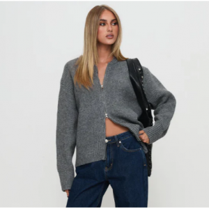 Princess Polly Lexene zip through jumper grey 套頭衫